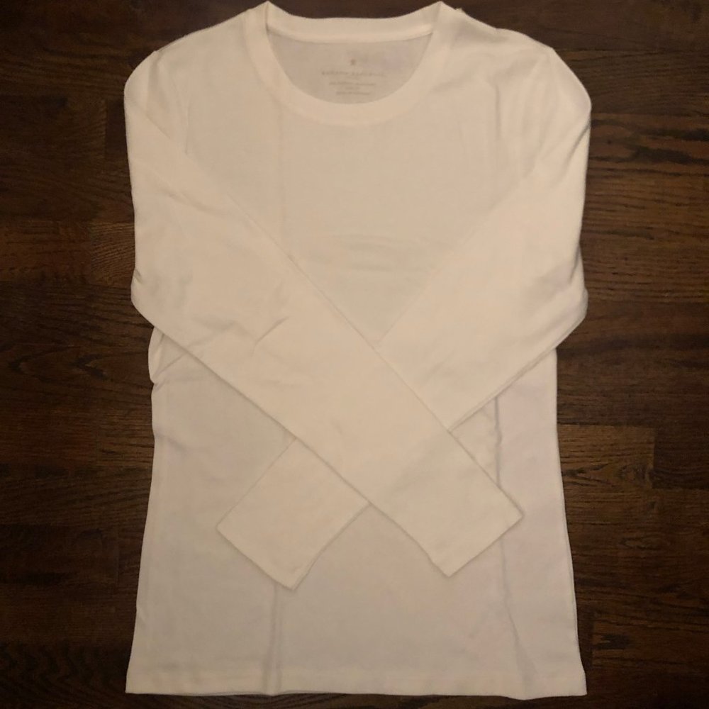 Banana Republic White Long Sleeve